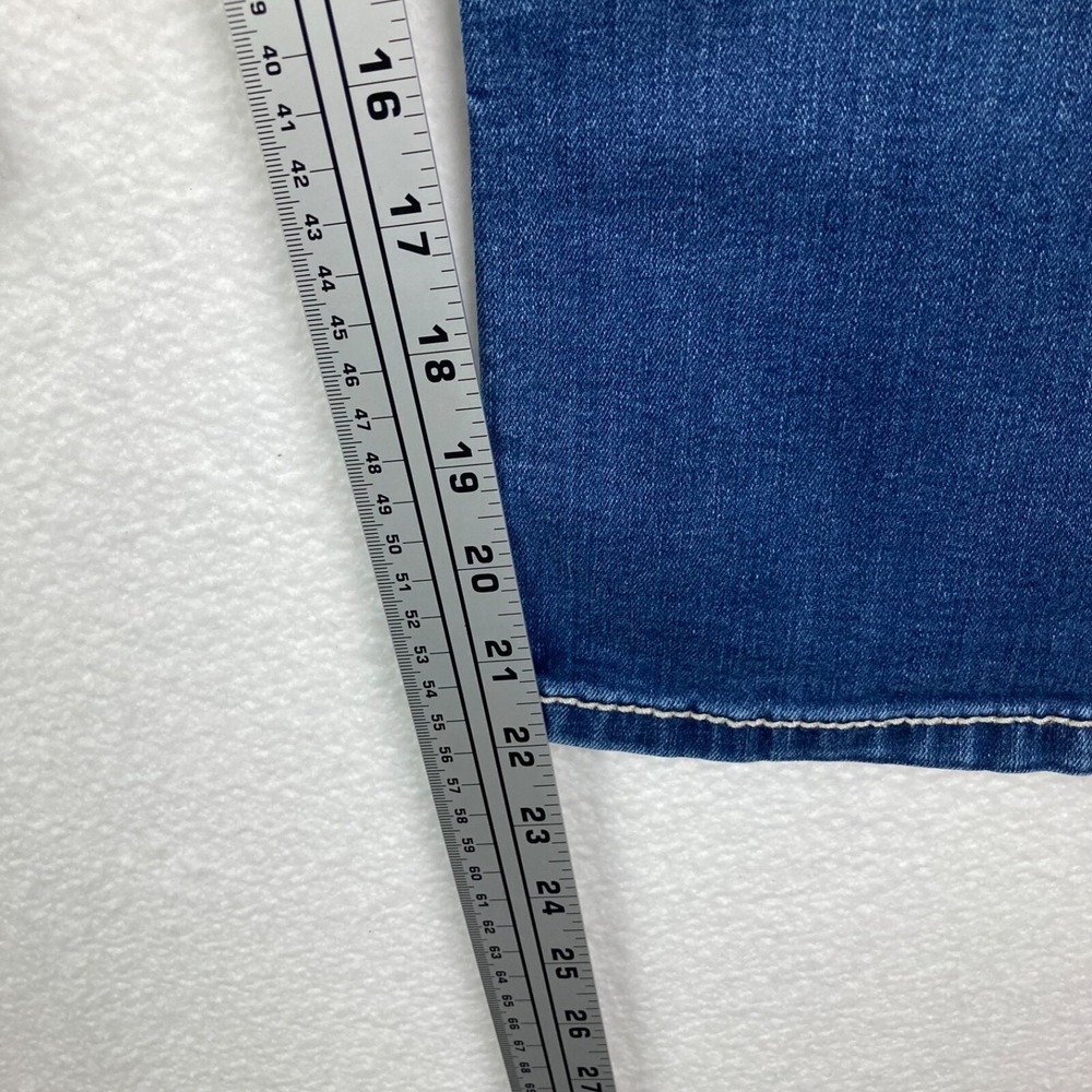 Buckle BKE Denim Harper Mid Rise Dark Wash Size 31 Embroidered  Blue Jeans - Picture 6 of 14
